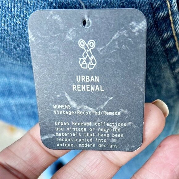 Urban Renewal Vintage Retro Sasson High Waisted Patchwork Bell Bottom Jeans~10~ - Picture 6 of 7